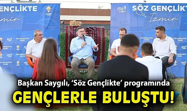 Başkan Saygılı, 'Söz Gençlikte' programında gençlerle buluştu!