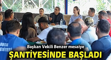 Başkan Vekili Benzer mesaiye Park Bahçeler şantiyesinde başladı