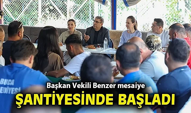 Başkan Vekili Benzer mesaiye Park Bahçeler şantiyesinde başladı