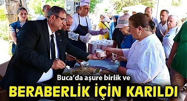 Buca'da aşure birlik ve beraberlik için karıldı