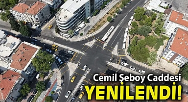 Cemil Şeboy Caddesi yenilendi