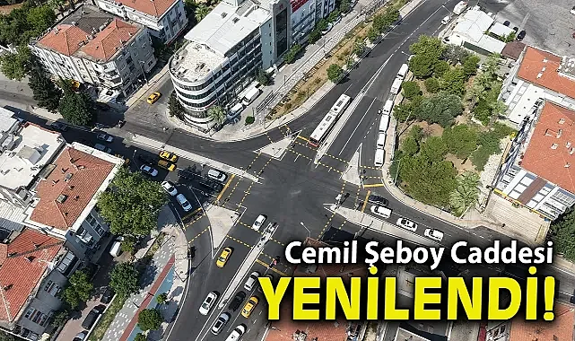 Cemil Şeboy Caddesi yenilendi
