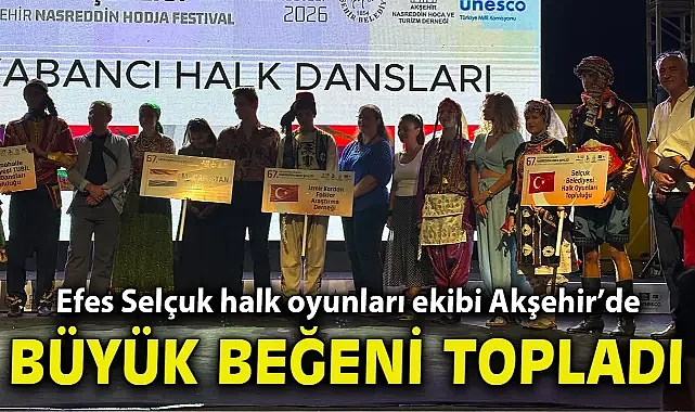 Efes Selçuk halk oyunları ekibi Akşehir’de büyük beğeni topladı