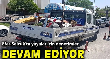 Efes Selçuk'ta yayalar için denetimler devam ediyor