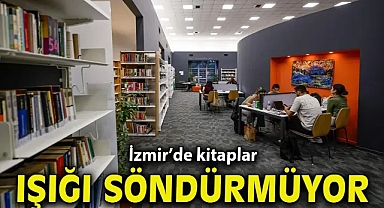 İzmir’de kitaplar ışığı söndürmüyor