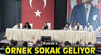 Konak'a örnek sokak geliyor