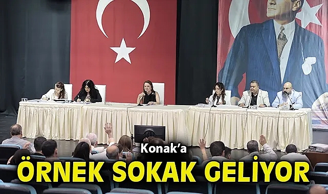 Konak'a örnek sokak geliyor