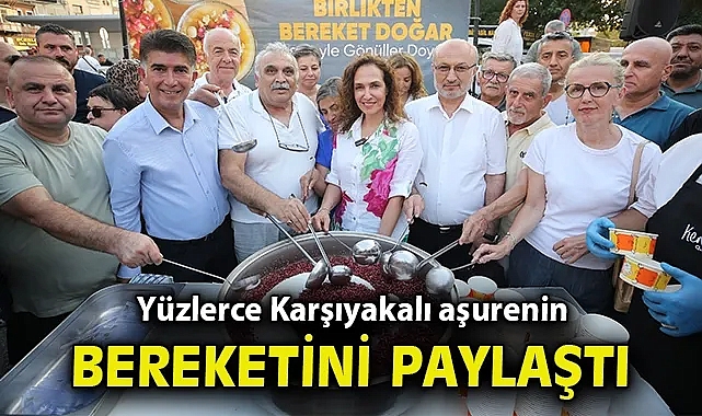 Yüzlerce Karşıyakalı aşurenin bereketini paylaştı
