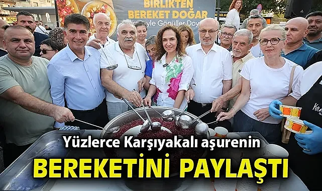 Yüzlerce Karşıyakalı aşurenin bereketini paylaştı